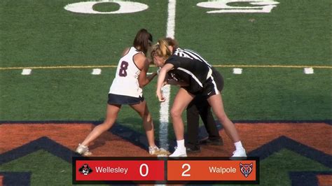Walpole Girls Varsity Lacrosse Vs Wellesley Youtube
