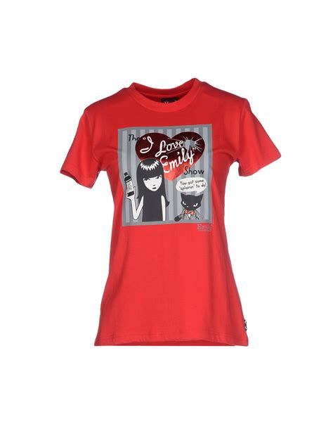 Emily The Strange T Shirt In Red Lyst