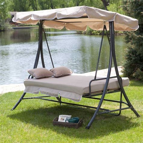 8 Outdoor Canopy Swing Bed Options To Die For Cool And Cozy