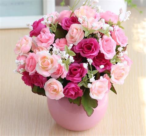 If you want handmade artificial. 2020 Artificial Flowers Rose Wedding Bouquet Flower ...