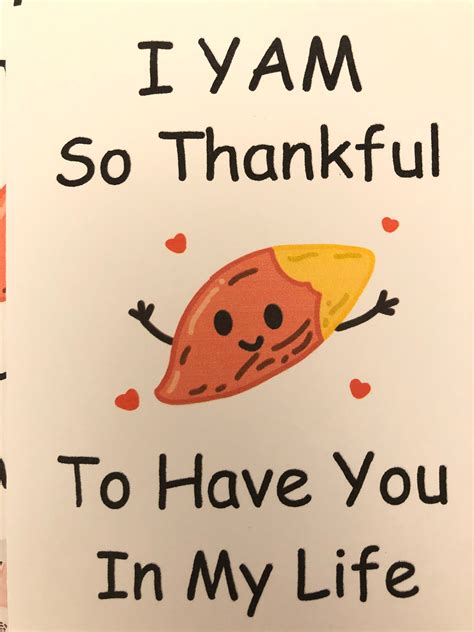 I Am So Thankful To Have You In My Life Cardvalentines Etsy