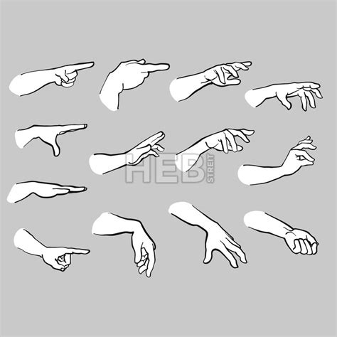 Anime Hand Reference Pointing In The Reference Picture Were Using