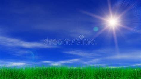 Green Grass And Blue Sky Stock Footage Video Of Video 43653116