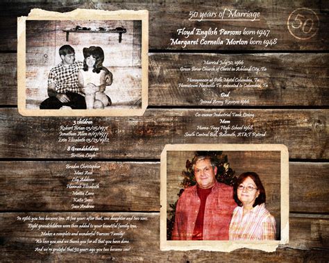 5 special gifts to surprise your parents on anniversary published on. Parents 50th Anniversary Gift Golden Anniversary 50 Years ...