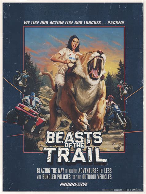 Progressive Insurance Print Advert By Arnold: Beasts of ...