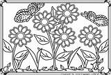 Coloring Garden Flower Colouring Printable Spring Flowers Sheets Summer Gardens Hard Coloringhome Coloringtop Animal Landscape Google Adult Butterfly Butterflies Whitesbelfast sketch template