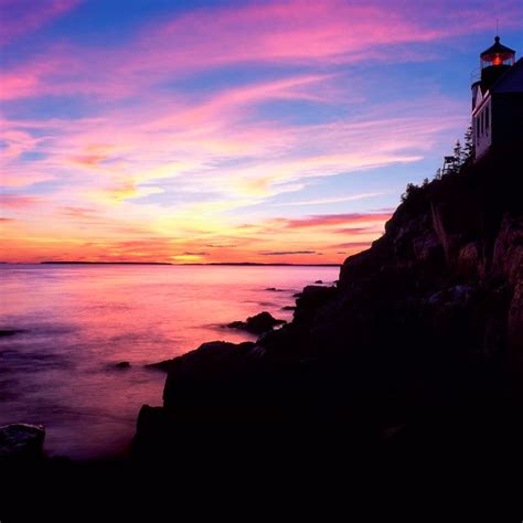 Maine Sunset Maine Lighthouses Maine Sunset