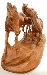 Wood Carvings Horses Pictures