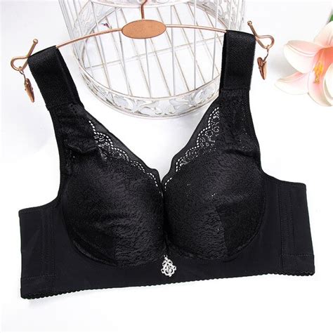 Push Up Bra Big Size Women Lace Bralette Thin Minimizer Brasier 90c