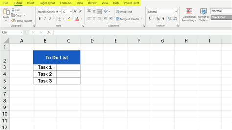 How To Insert A Checkbox In Excel