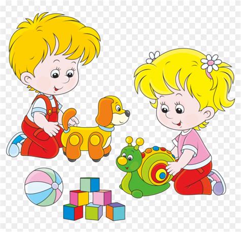 Children Playing With Toys Playing Toys Clipart Free Transparent