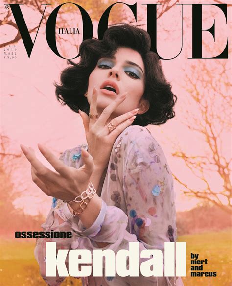 vogue italia febbraio 2019 ossessione kendall vintage vogue kendall copertina rivista