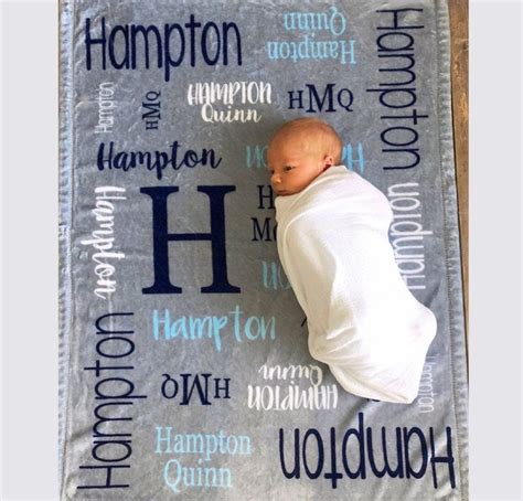 Personalized Baby Blanket Personalized Name Blanket Baby Boy Baby