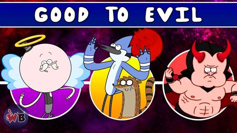 Regular Show Characters Good To Evil Youtube