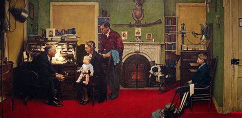 Family doctors are doctors that provide basic medical care to people and families. Norman Rockwell Visits a Family Doctor (Visiting the ...