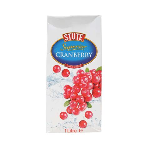 Stute Superior Cranberry Juice 1 Liter Product Of Uk Juice Shop