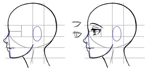 How To Draw The Side Of A Face In Manga Style Drawing People Manga