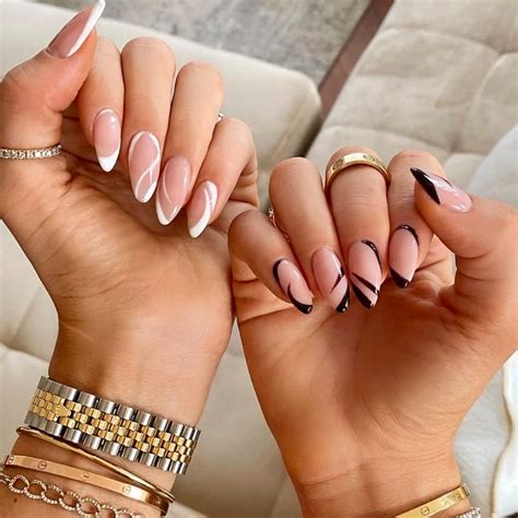 Frensh Nails Edgy Nails Neutral Nails Dope Nails Stylish Nails