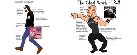 Accurate Death Metal Virgin Vs Chad Meme Virginvschad