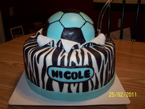 Edees Custom Cakes Soccerball Birthday Cake