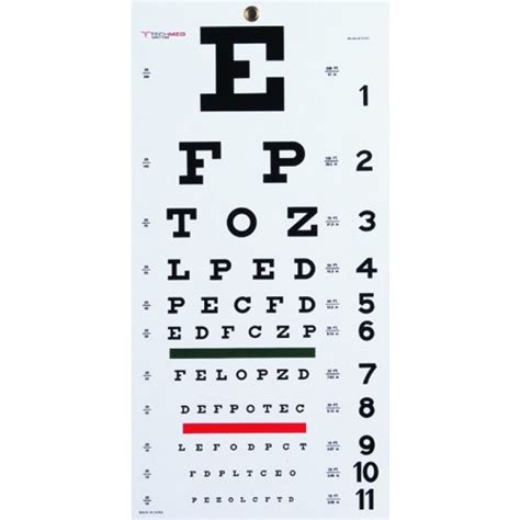 Complete Medical Snellen Eye Chart 4170 From 4md Medical