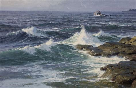 The Paintings Of Donald Demers Seascape Paintings Surf Painting