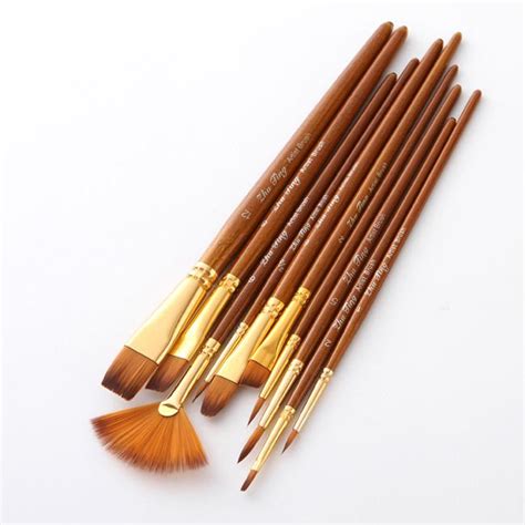 Buy Nylon Hair Painting Brush Acrylic Watercolor Brush Pen Linen Paint