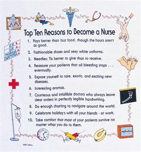 A Humorous Take On The Top 10 Reasons To Become A Nurse Nursinghumor
