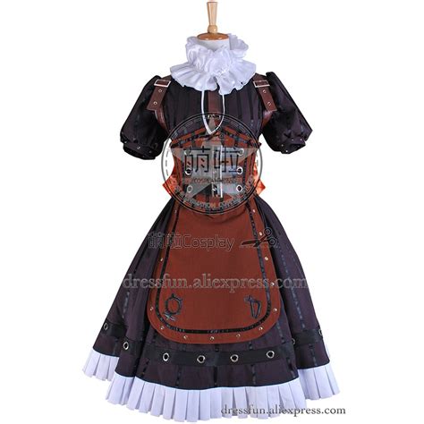 Alice Madness Returns Cosplay Steam Costume New Fashion Uniform Suit