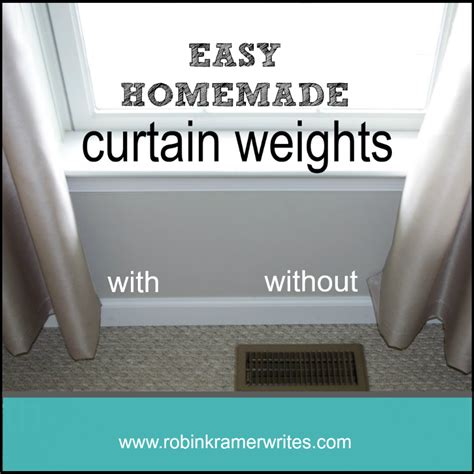 Homemade Curtain Weights (what pennies and paperclips can do) - Robin