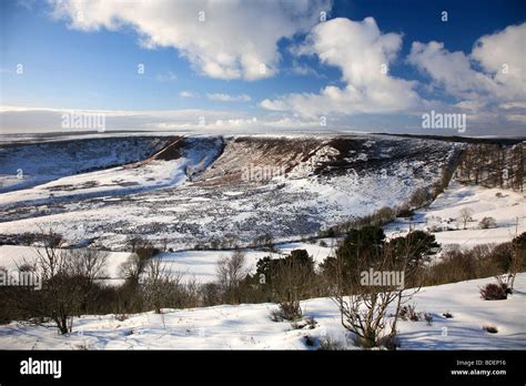 Winter Snow Hole Of Horcum Beauty Spot North Yorkshire Moors National
