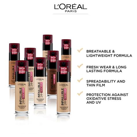 Buy Loreal Infallible 24 Hour Freshwear Foundation 180 Rose Sand Online