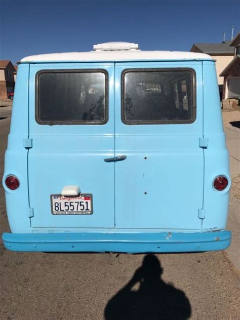 1966 Ford Econoline Van Blue Manual Pick Up Only For Sale Photos