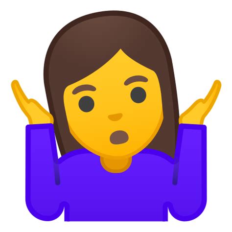 Woman Shrugging Emoji Meaning Goimages Domain