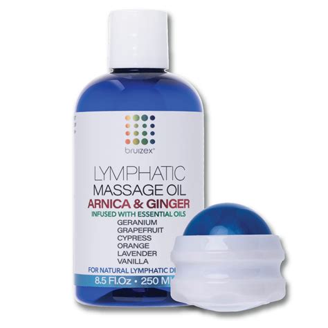 Buy Lymphatic Drainage Ginger Oil With Massager Bundle For Lipedema