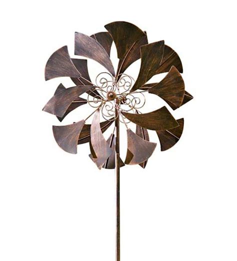 Metal Ginkgo Leaf Spinner Wind And Weather