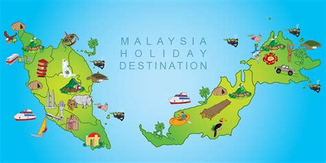 Vectorise Logo Malaysia Holiday Destination Map Vectorise Logo