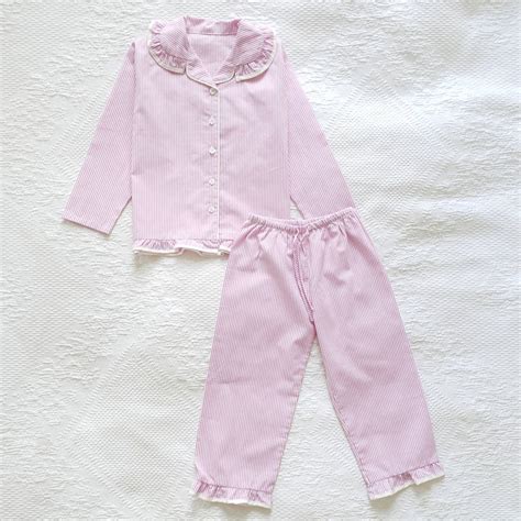 Personalised Girl S Candy Stripe Pyjamas By Mini Lunn