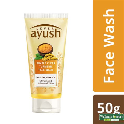 Buy Lever Ayush Anti Pimple Turmeric Face Wash G Online At Best