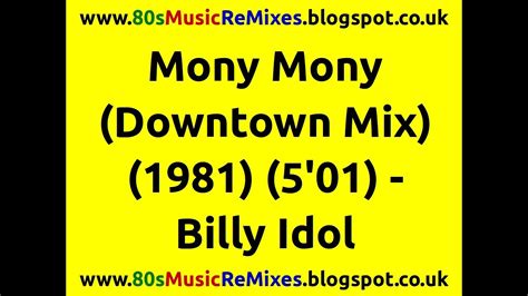 Mony Mony Downtown Mix Billy Idol 80s Rock Classics 80s Rock
