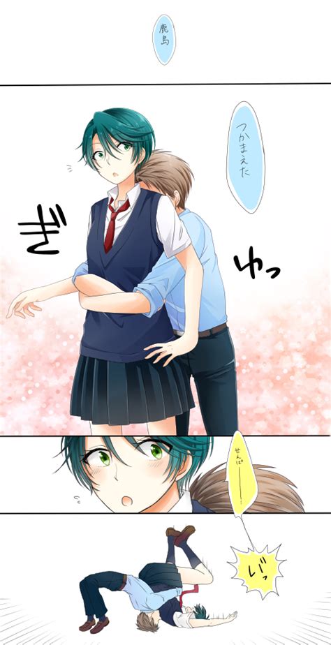 Kashima Yuu And Hori Masayuki Gekkan Shoujo Nozaki Kun Drawn By