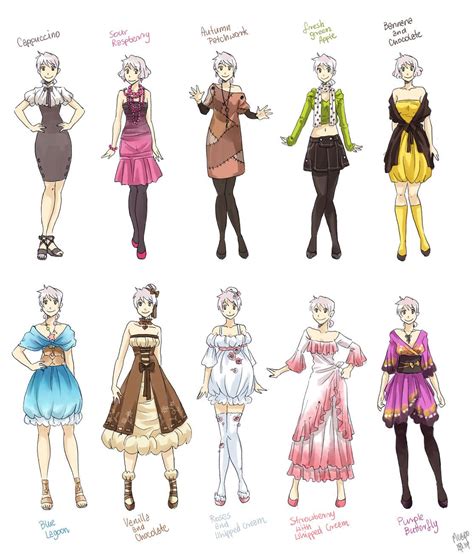 Various female clothes | Anime outfits, Art clothes, Drawing anime clothes