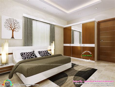 Dining Living Master Bedroom Interior Decor Kerala Home Design And