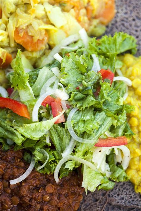 On wednesdays and fridays (lent is also a fasting time), almost everyone eats a vegan diet, so those aren't the everyone has a different recipe and these variations are often highly guarded family secrets, containing a minimum of. Ethiopian Feast: Ethiopian Green Salad | Vegan ethiopian ...