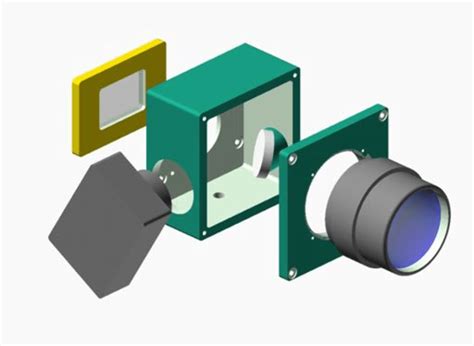 Exploded View Diagram Of Main Components Within A Single Pixel Camera
