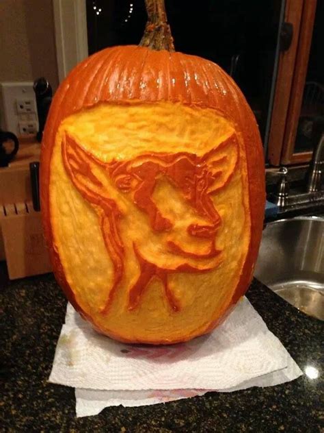 Goatie Pumpkin Carving Carving