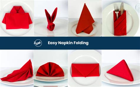 Easy Napkin Folding Ideas And Tutorials Diy