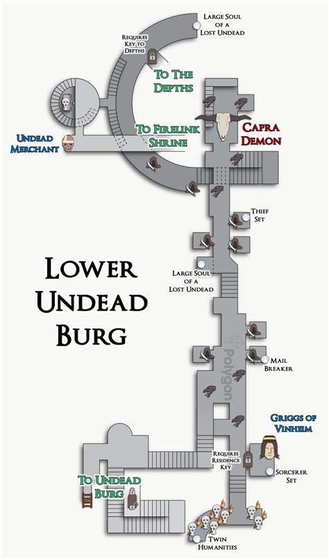 Dark Souls Remastered Guide Lower Undead Burg Map Vn