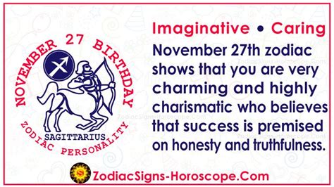 November 27 Zodiac Sagittarius Horoscope Birthday Personality And