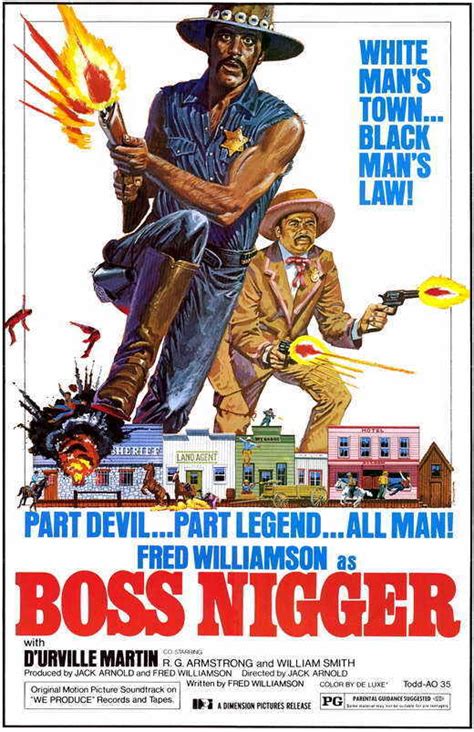 BOSS NIGGER Movie Promo POSTER Fred Williamson D Urville Martin William Smith EBay